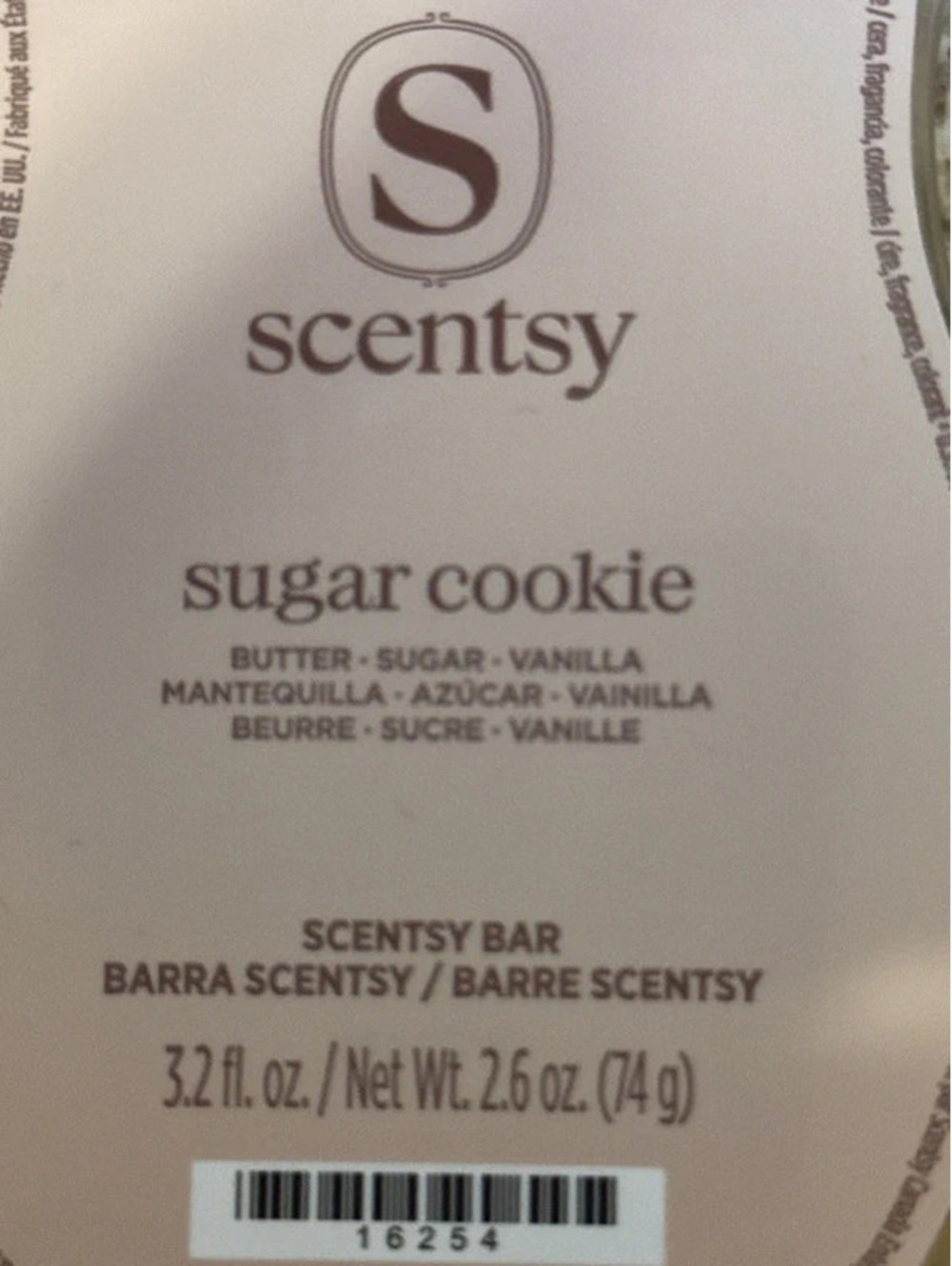 Sugar cookie wax bar